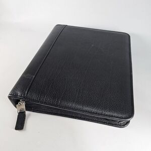 Franklin Quest Planner Binder Verona Leather 11"x8" 7 Ring Zip Around Made USA